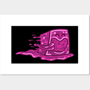 Slippery Slime (pink) Posters and Art